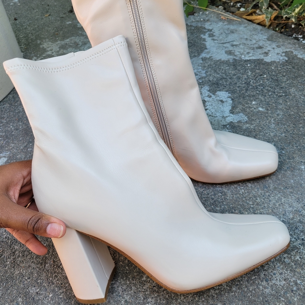 Steve Madden Lynden Boots in "Bone"